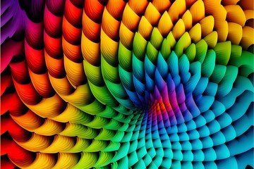 geometric pattern background high detail fibonacci pattern seamless high detail colorful color spectrum gradient from bottom to top fractal background seamless symmetrical ultrarealistic 