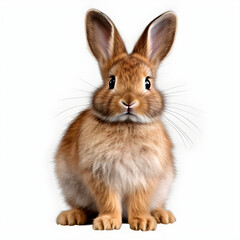 Fototapeta premium bunny Design Elements Isolated Transparent Background Generative AI