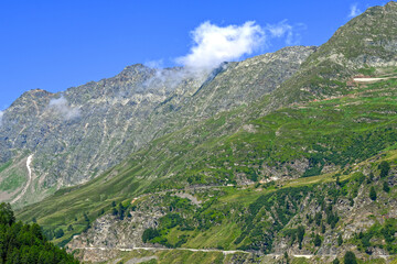 Fototapeta na wymiar Timmelsjochstraße in Südtirol, Italien