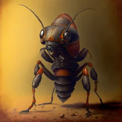 Foto auf Alu-Dibond ant soldier painterly dirty  © Valerie