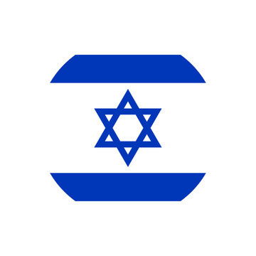 Israel flag round icon