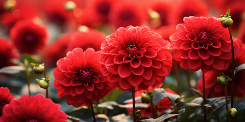 Red Dahlias from White Flower Farm: Nature's Masterpiece