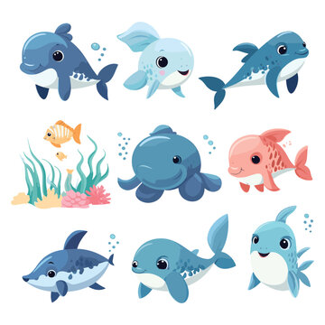 Clipart Bundle Cute Ocean Animal 5