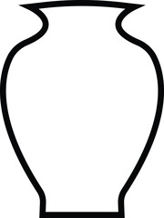 Amphora icons set. set of amphora vector icons for web design, Set of different funeral cremation urns isolated on white background