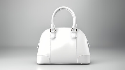 Minimalist Paper Handbag with Blank Design - Perfect for Shopping and Retail Advertising