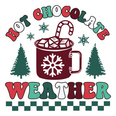 Hot chocolate weather Retro SVG