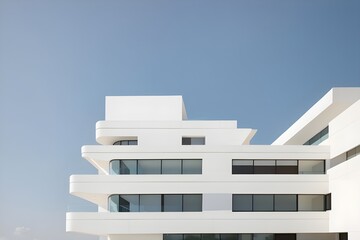 Architectural Serenity The All-White Marvel - Generative AI Edition




