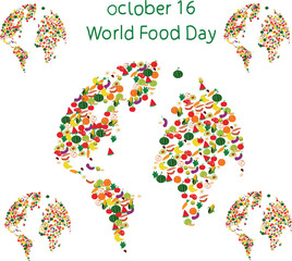 world food day is celebrated every year on 16 October.
