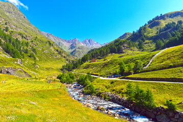 Die Botzergruppe in den südlichen Stubaier Alpen in Südtirol, Italien 