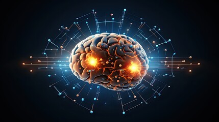 Abstract human brain