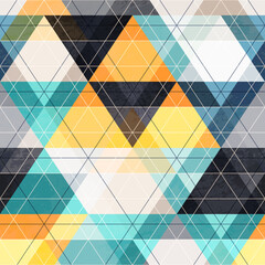 Fabric triangle seamless pattern
