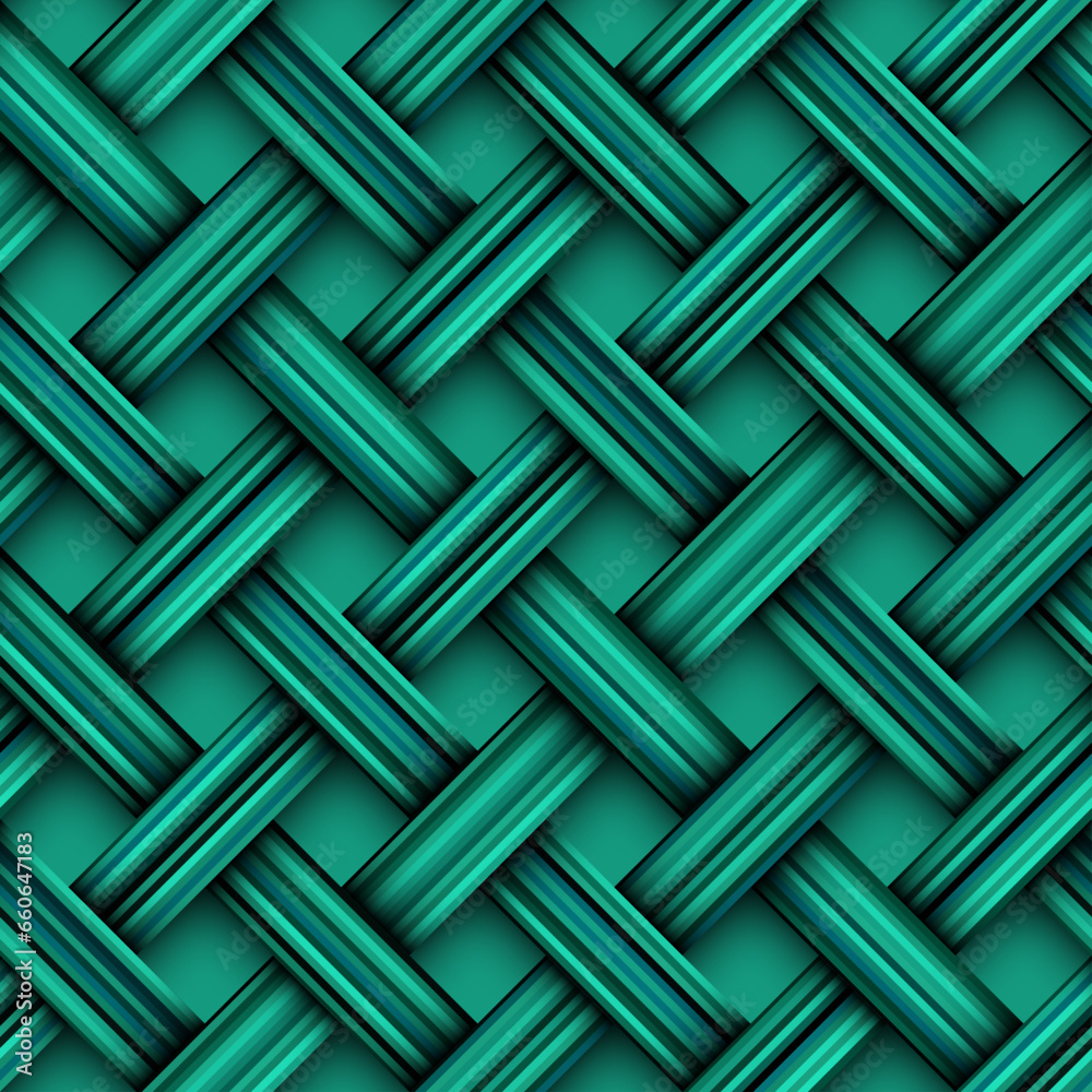 Aufkleber seamless vector pattern. tile herringbone geometric pattern . emerald green malachite colors. regula