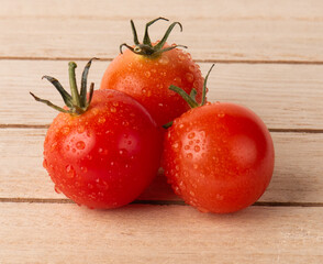 Tomato on a white background