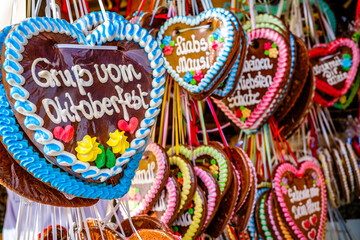 typical ginger bread heart