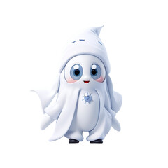Cute Ghost Face Clipart , Christmas or Halloween ghosts