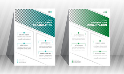 Modern Business Flyer modern Layout with best 2color combination Gradients
