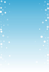 Gray Snow Vector Blue Background. Fantasy Silver