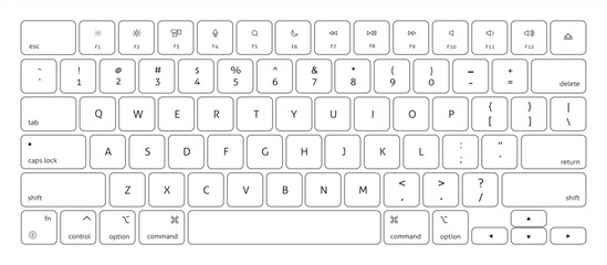 Vector modern computer keyboard background. technology. vector 10 eps.