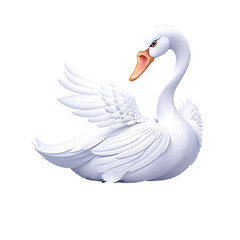 Fototapeta premium Bird Swan Graphics Svg Print Art Decor , swan baby shower birthday silly goose duck swans print svg