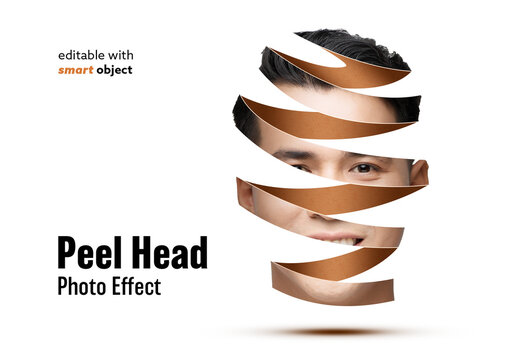 Peel Head Mockup