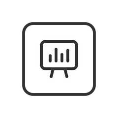 Business chart. Business icon. Modern, simple flat vector illustration for web site or mobile app