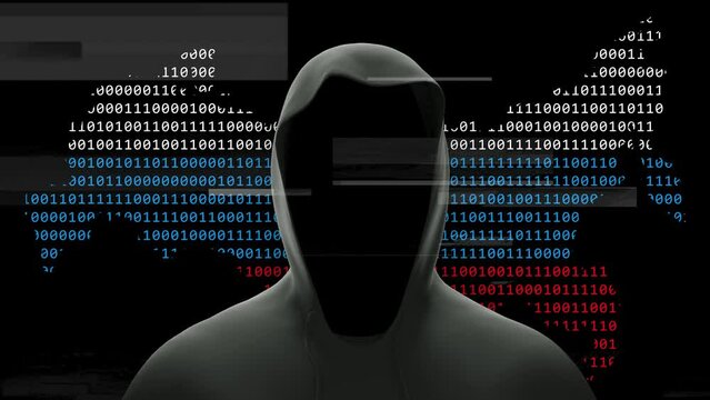 Russian hacker in a hoodie