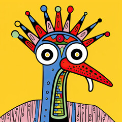 Turkey art thanksgiving bird