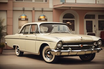 Retro Charm A Weathered Classic from the 1960s - Generative AI Edition





