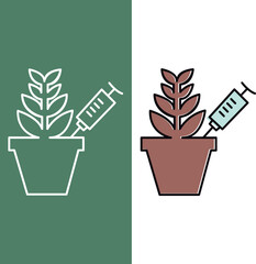 genetically modified plant gmo icon
