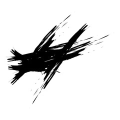 Black Splash Brush Vector