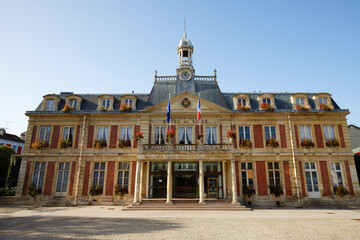 Town hall of Maisons-Alfort, France. Maisons-Alfort is a city located in the Val-de-Marne department in the Ie-de-France region. - 660668568