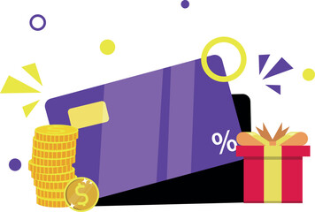 Cash Card and gift box