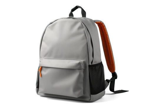 regular casual backpack, png file of isolated cutout object with shadow on transparent background.