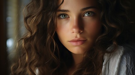 Fototapeta premium Closeup young woman