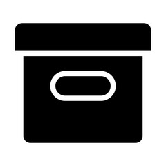 Solid Stack box icon