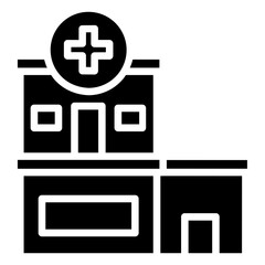 Obraz premium Solid Medicine Clinic icon
