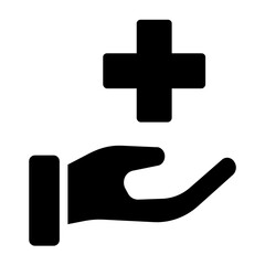 Solid Medical care icon