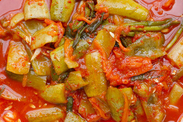 Kimchi korea food, cucumber kimchi