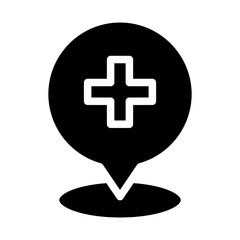 Obraz premium Solid Paper Pin icon