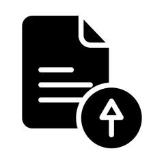 Solid Document Upload icon