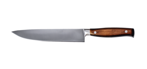 kitchen knife, png file of isolated cutout object on transparent background.