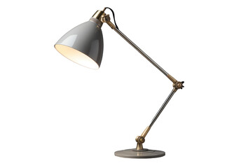 modern table lamp with glowing light, png file of isolated cutout object on transparent background.