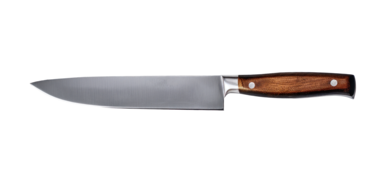 kitchen knife, png file of isolated cutout object on transparent background.