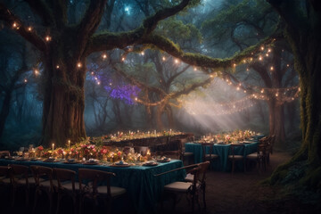 Enchanted Forest Feast created with AI