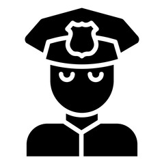 Solid Policeman icon