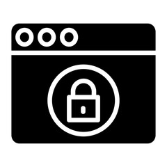 Solid Web Password icon