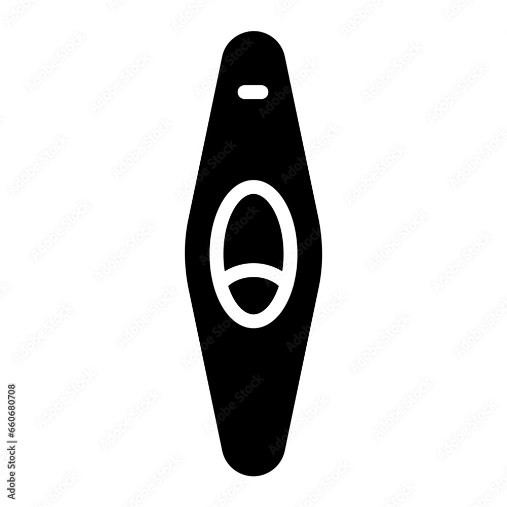 Sticker Solid Kayak icon