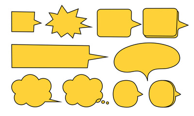 ポップでかわいい吹き出しセット