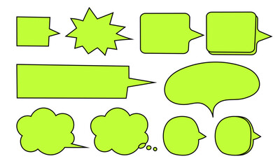 ポップでかわいい吹き出しセット