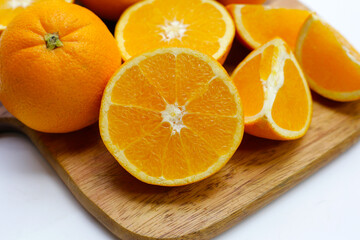 Fresh orange fruit, high vitamin c